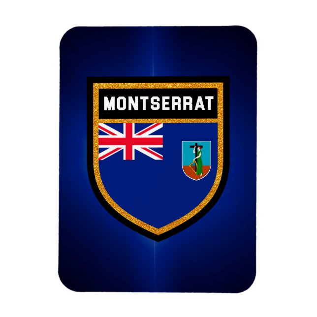 Íman Montserrat Flag (Vertical)