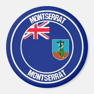 Íman Montserrat Round Emblem