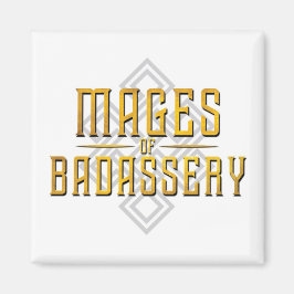 Íman Monty & Strong - Mages of Badassery magnet (branco