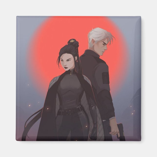 Íman Monty & Strong - Mona Finden art - Simon & Michiko (Frente)