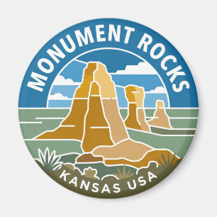 Íman Monument Rocks EUA