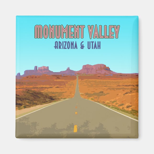 Íman Monument Valley Arizona Utah Vintage (Frente)