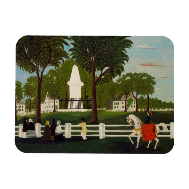 Íman Monumento à Batalha de Lexington, c.1830 (Horizontal)