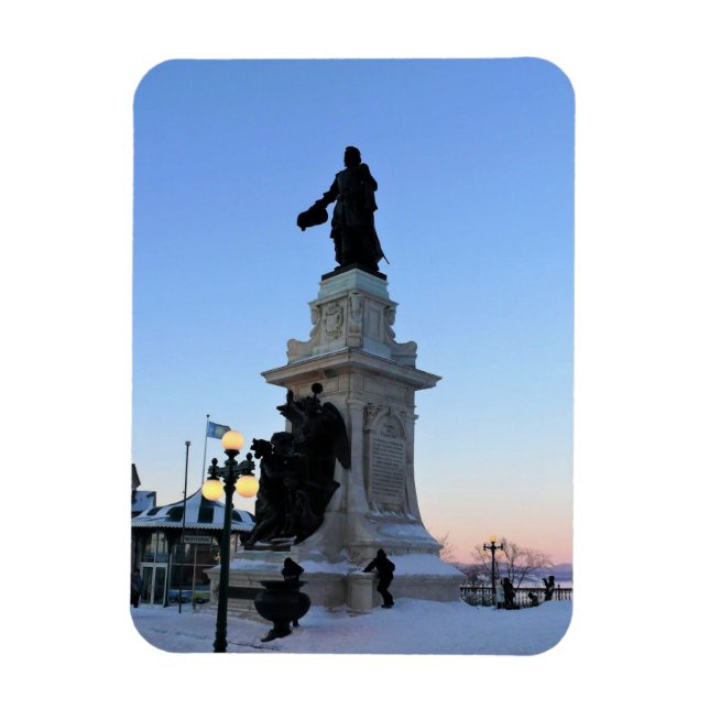 Íman Monumento a Samuel De Champlain, Quebec, Canadá (Vertical)
