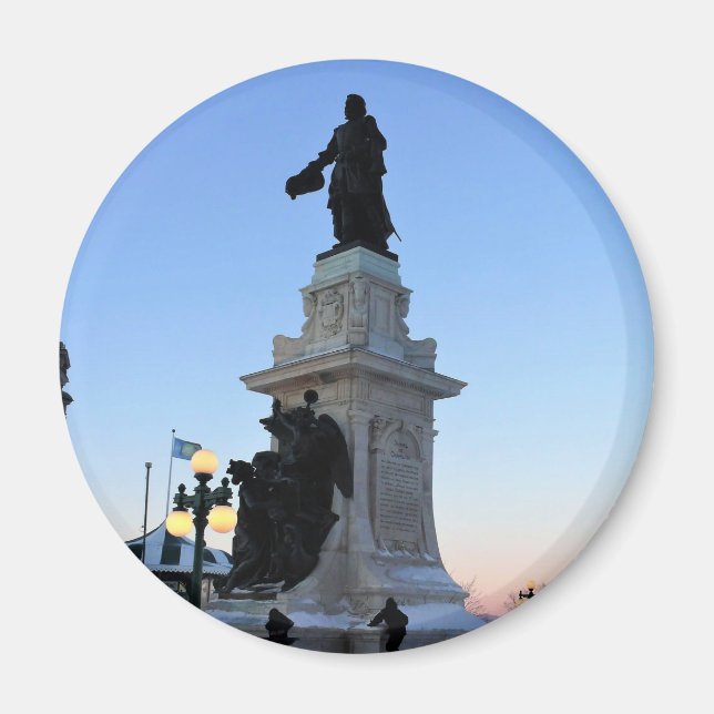 Íman Monumento a Samuel De Champlain, Quebec, Canadá (Frente)