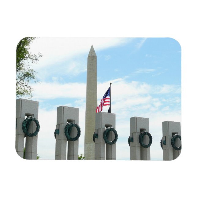 Íman Monumento a Washington e Memorial da II Guerra Mun (Horizontal)