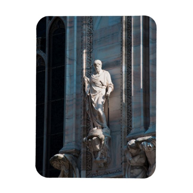 Íman Monumento arquitetônico de estátua da Catedral de  (Vertical)