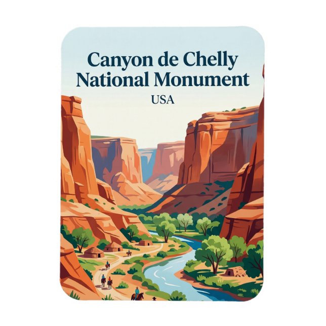 Íman Monumento Nacional Canyon de Chelly EUA (Vertical)