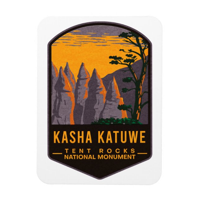 Íman Monumento Nacional de Kasha Katuwe Tent Rocks (Vertical)