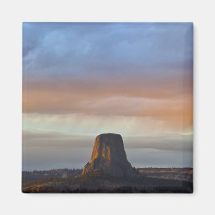 Íman Monumento Nacional Devils Tower, Tempestade ao Pôr