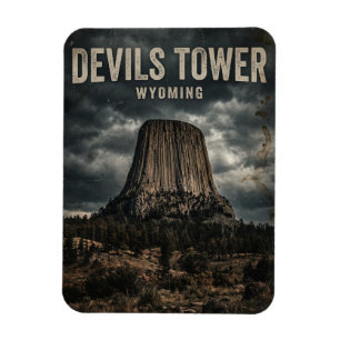 Íman Monumento Nacional Devils Tower Wyoming