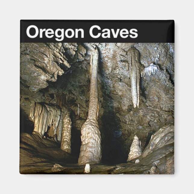 Íman Monumento Nacional do Oregon Cavernas (Frente)