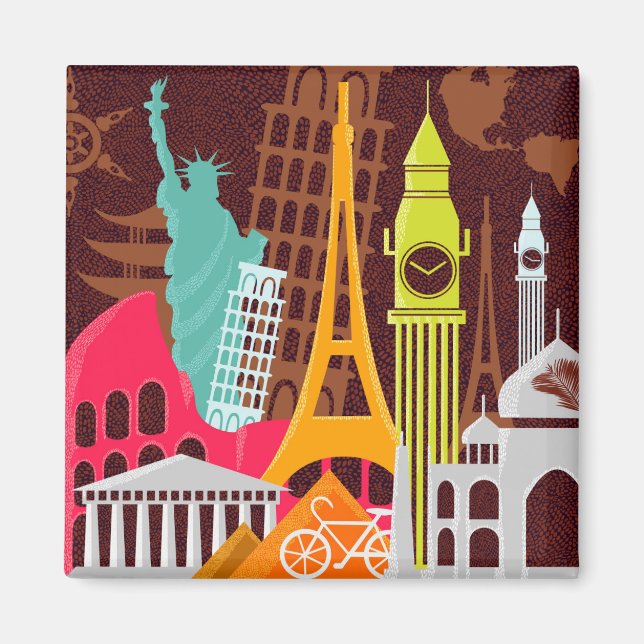 Íman Monumentos Internacionais (Frente)