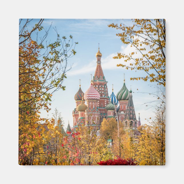 Íman Monumentos | Ruas. Catedral de Basil em Moscou (Frente)