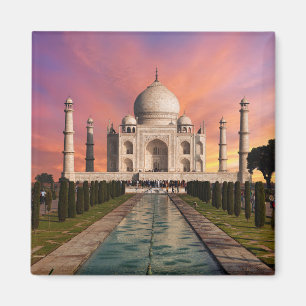 Íman Monumentos   Visão Colorida do Taj Mahal