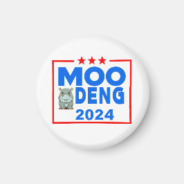 Íman Moo Deng Funny Election 2024 Cute Hippo