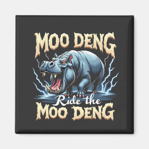 Íman Moo Deng Ride the Moo Deng Funny Hippo