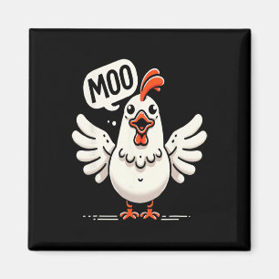 Íman Moo Diz O Galo - Fusao Cômica Vaca-Galo