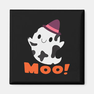 Íman Moo! Engraçada Vaca Fantasma do Halloween Meninas