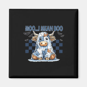 Íman Moo I quer dizer Boo Spooky Cow Halloween Spoo