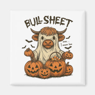 Íman Moo. Quero Dizer Boo Bullsheet Highland Cow Ghost 