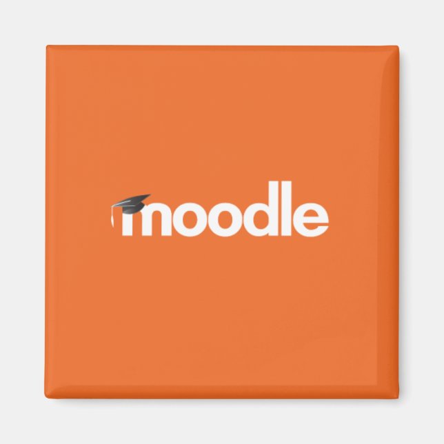 Íman Moodle Magnet: Laranja (Frente)