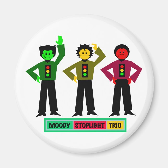 Íman Moody Stoplight Trio Characters (Frente)