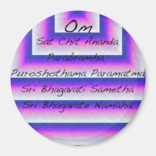 Íman Moola Mantra Magnet (Frente)