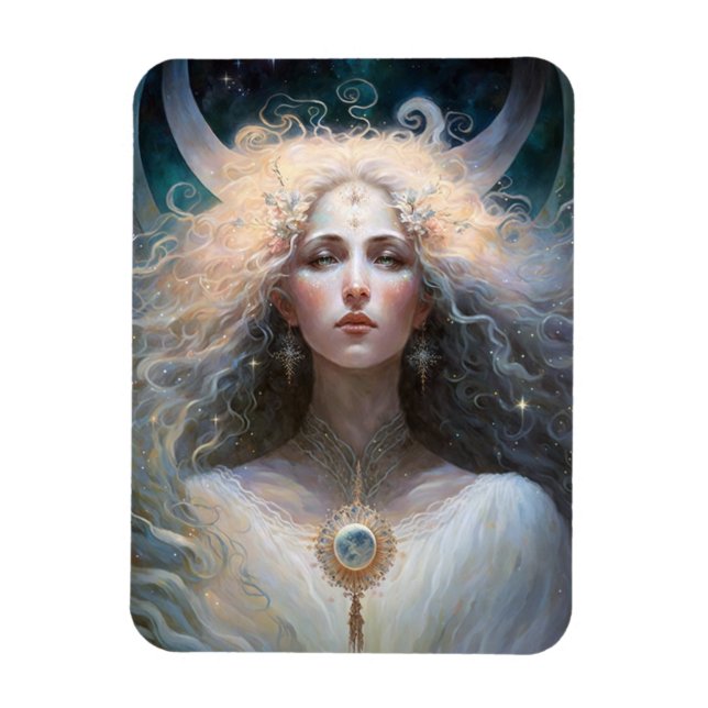 Íman Moon Goddess Fantasy Art (Vertical)