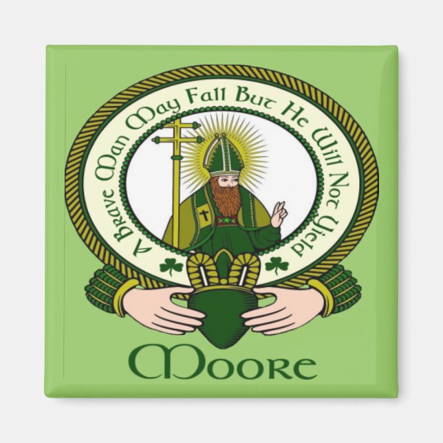 Íman Moore Clan Motto Magnet (Frente)