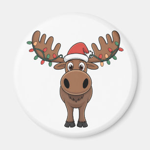 Íman Moose da árvore de Natal Luz Engraçada Xmas Moose