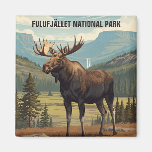 Íman Moose em Fulufjället National Park Suecia