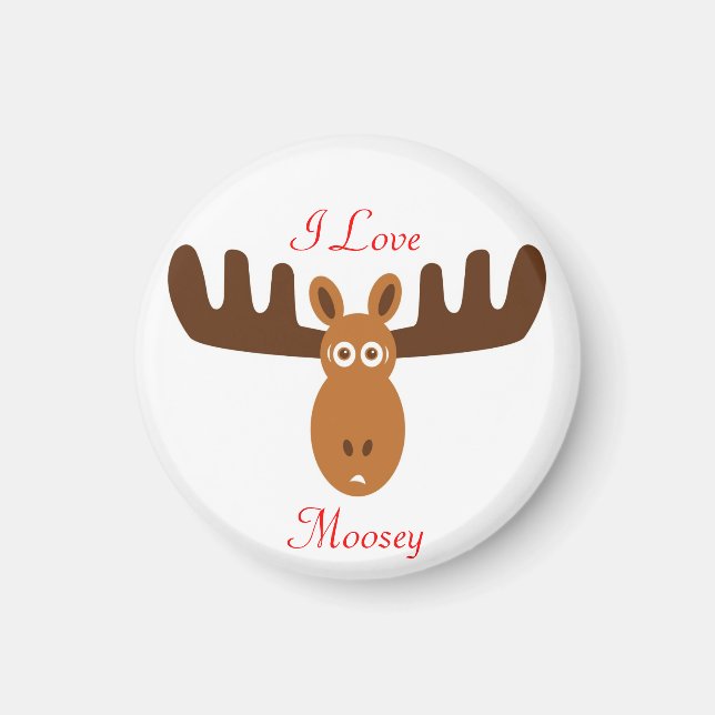Íman Moose Head_I Love Moosey (Frente)