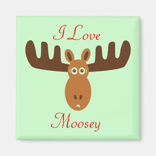 Íman Moose Head_I Love Moosey 2_on green