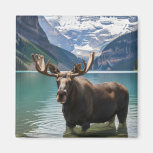 Íman Moose no Banff National Park Canadá