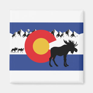 Íman MOOSESin — Colorado-Flag