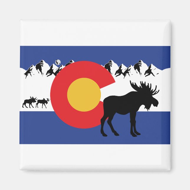 Íman MOOSESin — Colorado-Flag (Frente)