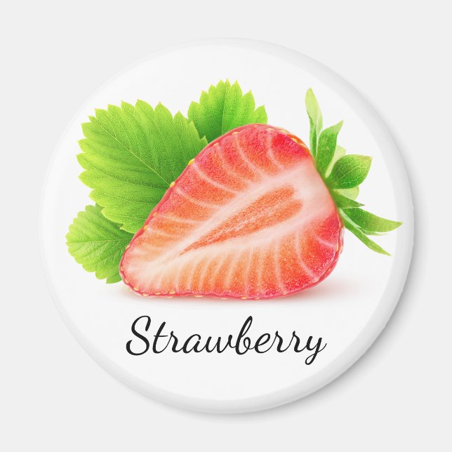 Íman Morango metade (Frente)