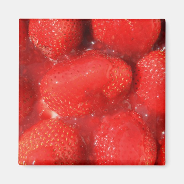 Íman Morangos em Jelly Magnet (Frente)