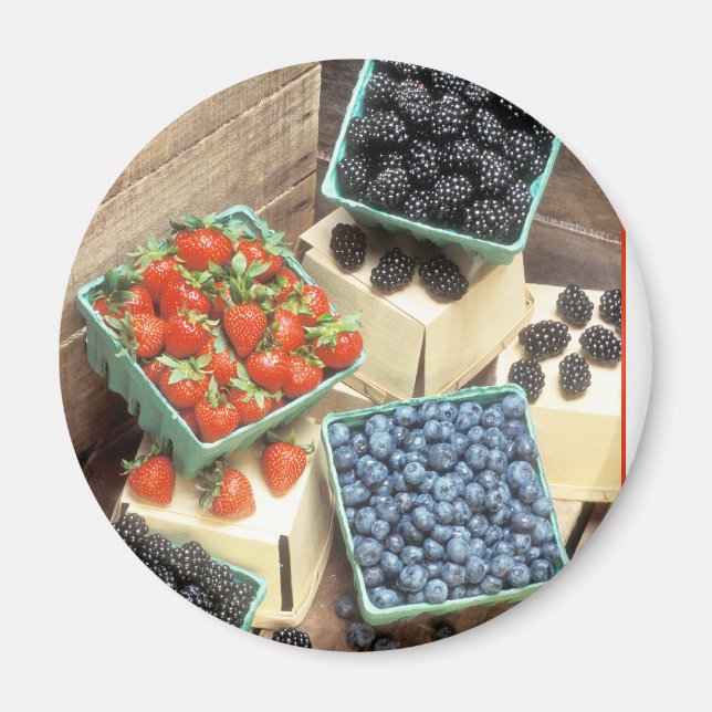 Íman Morangos Picados Frescos Airelas Airelas Airelas A (Frente)