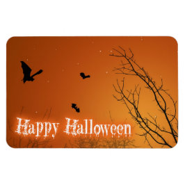 Íman Morcegos e Árvores de Halloween