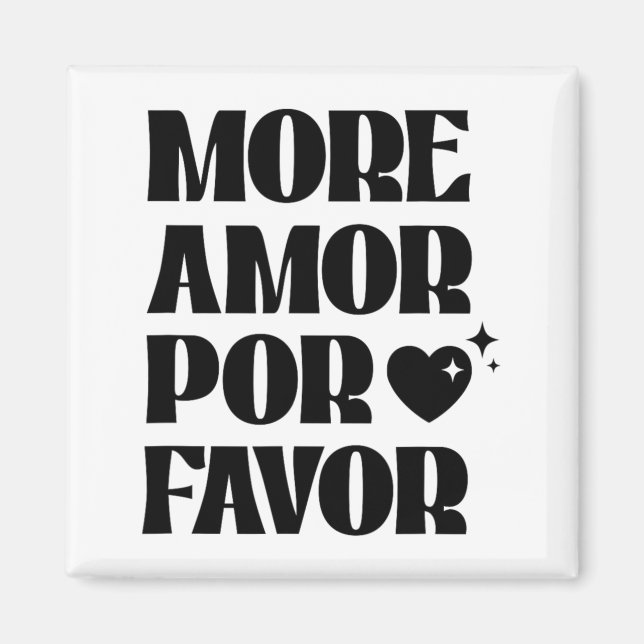 Íman More Amor R Favor Retro Love Valentine Aestheti  (Frente)