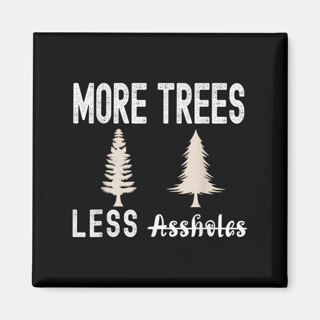Íman More Trees Less Holes Ugly Christmas Sweater  (Frente)
