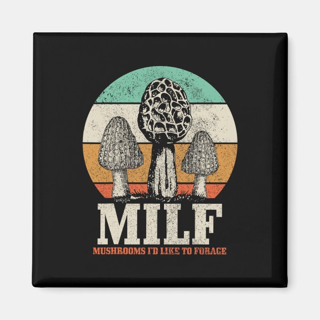 Íman Morel Mushroom caçando Cogumelos M.i.l.f. (Frente)
