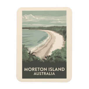 Íman Moreton Island - Austrália - Ilustração - Viagem A