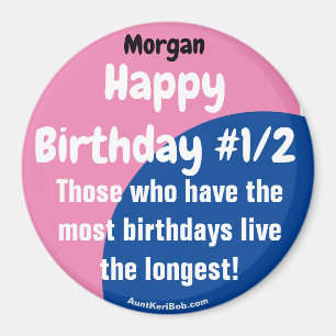 Íman Morgan Happy Birthday #1/2 Magnet