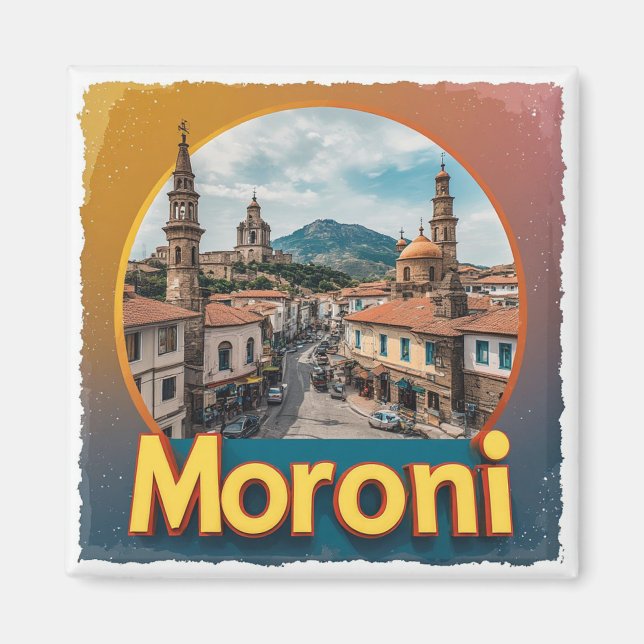 Íman Moroni Comores Viagem Lembrança Para Destino (Frente)