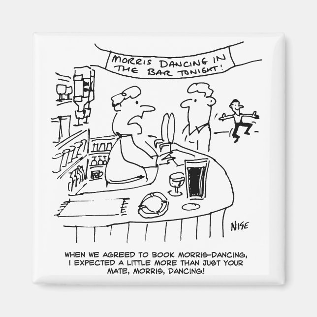 Íman Morris Dançando em Pub. Tradicional Dança Morris (Frente)