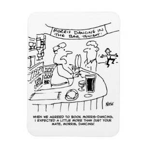 Íman Morris Dancing em Pub. Dança tradicional morris