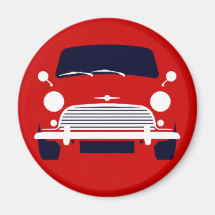 Íman Morris vermelho clássico Mini Cooper